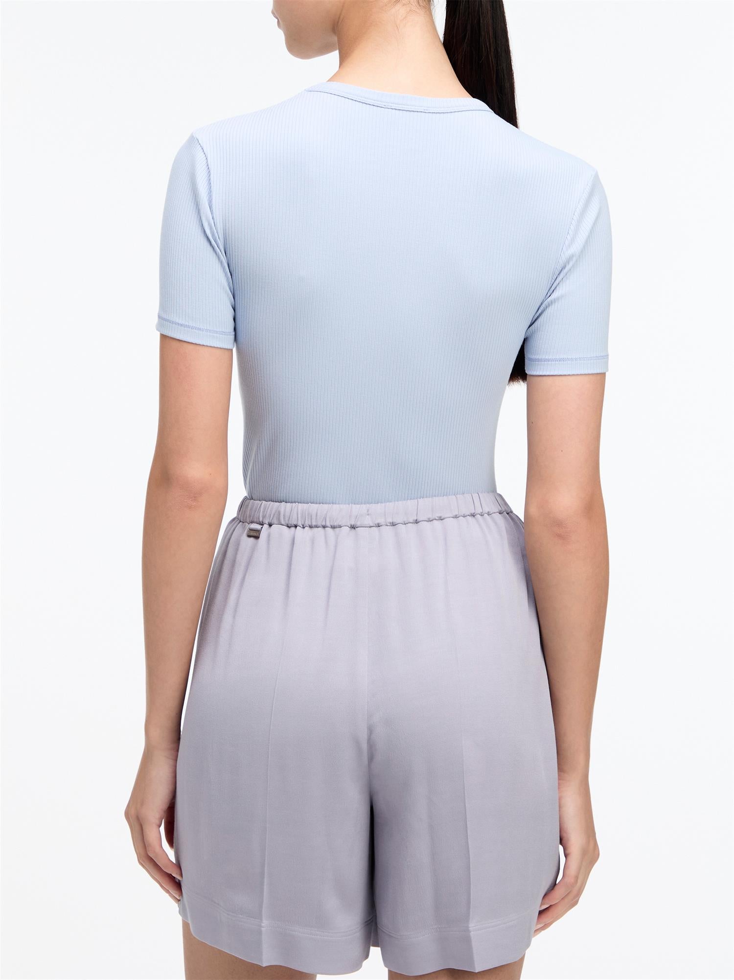 Modal Rib Slim SS Top