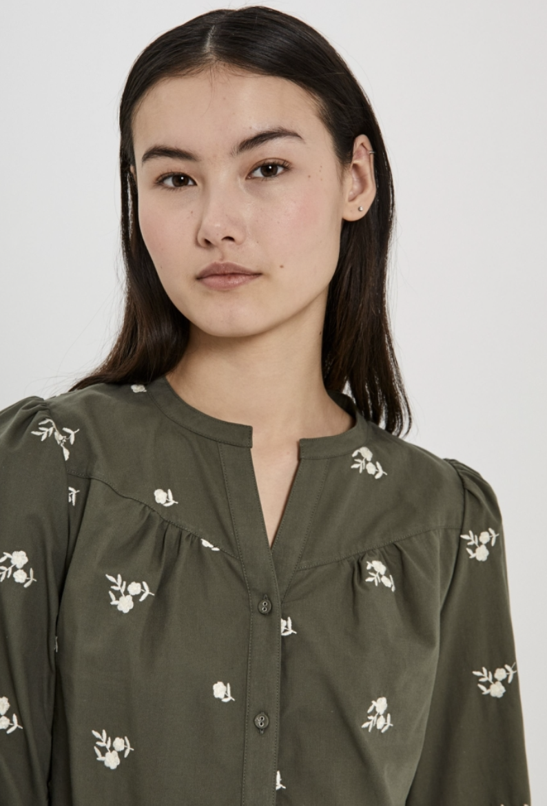 Miluna embroidery shirt