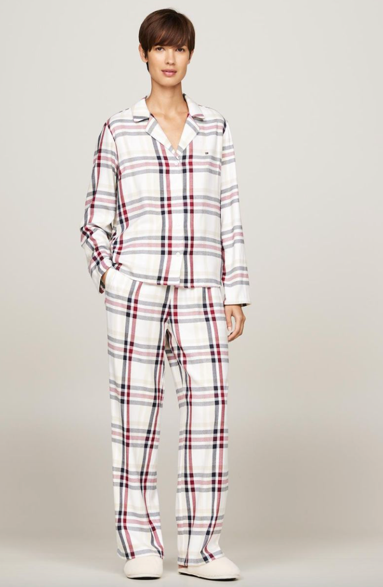 GIFT FULL FLANNEL PJ SET&SLIPPER