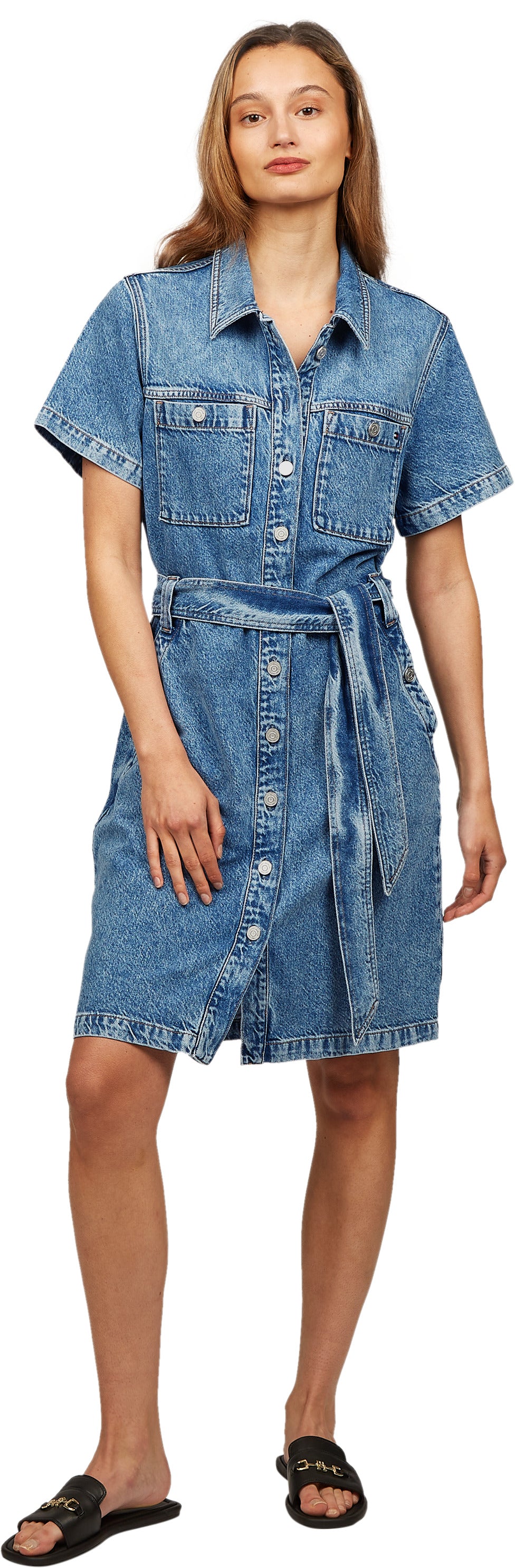 DNM SS Knee Belted Dress