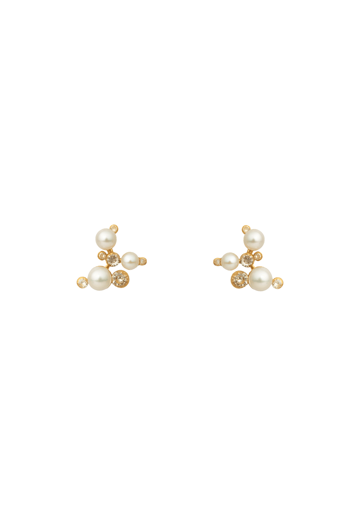 Venus Trinity Earrings Gilded