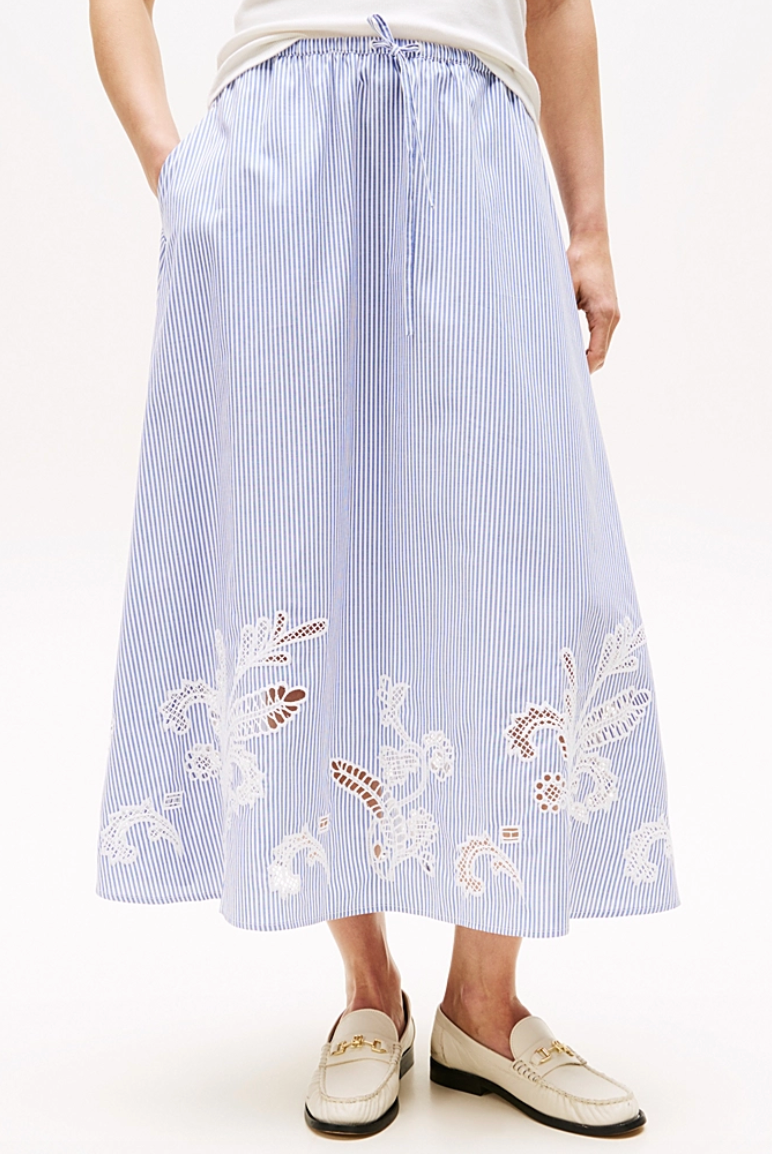 Broderie Anglaise Long Skirt