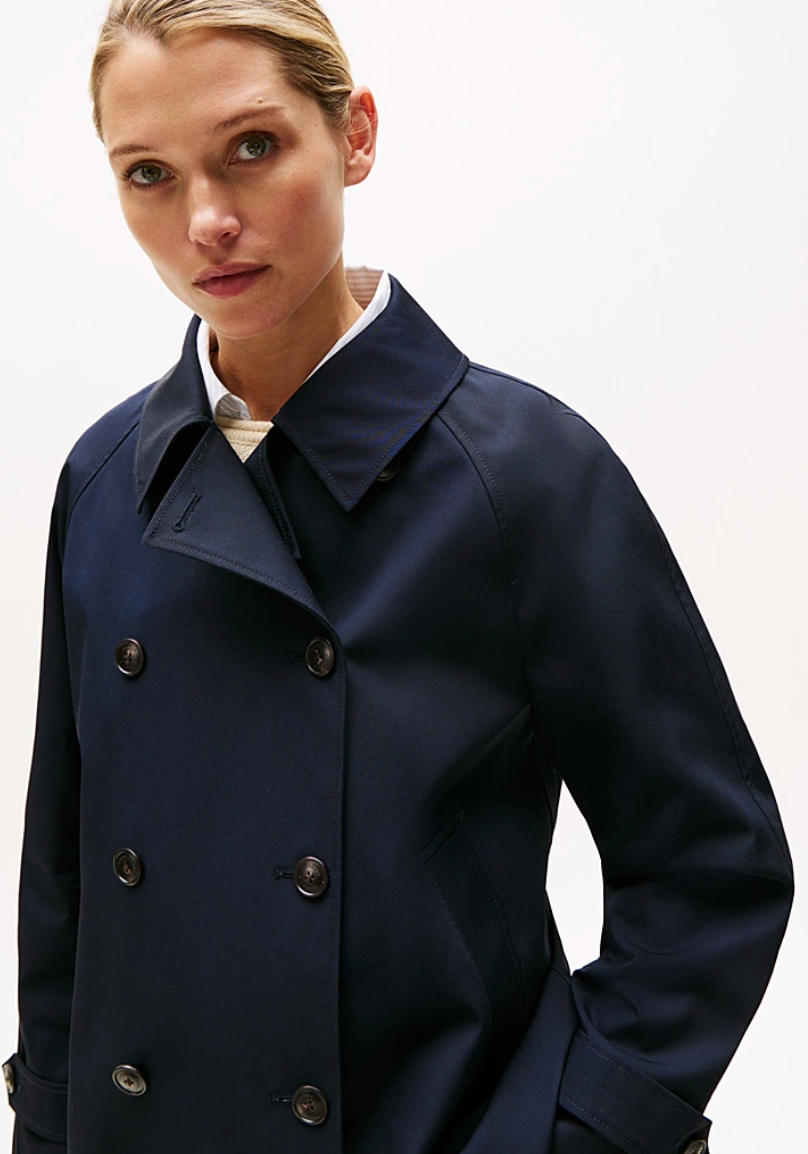 Cotton Reg Short Trench Coat