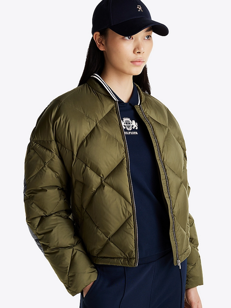 CASUAL QUILTED DOWN BOMBER