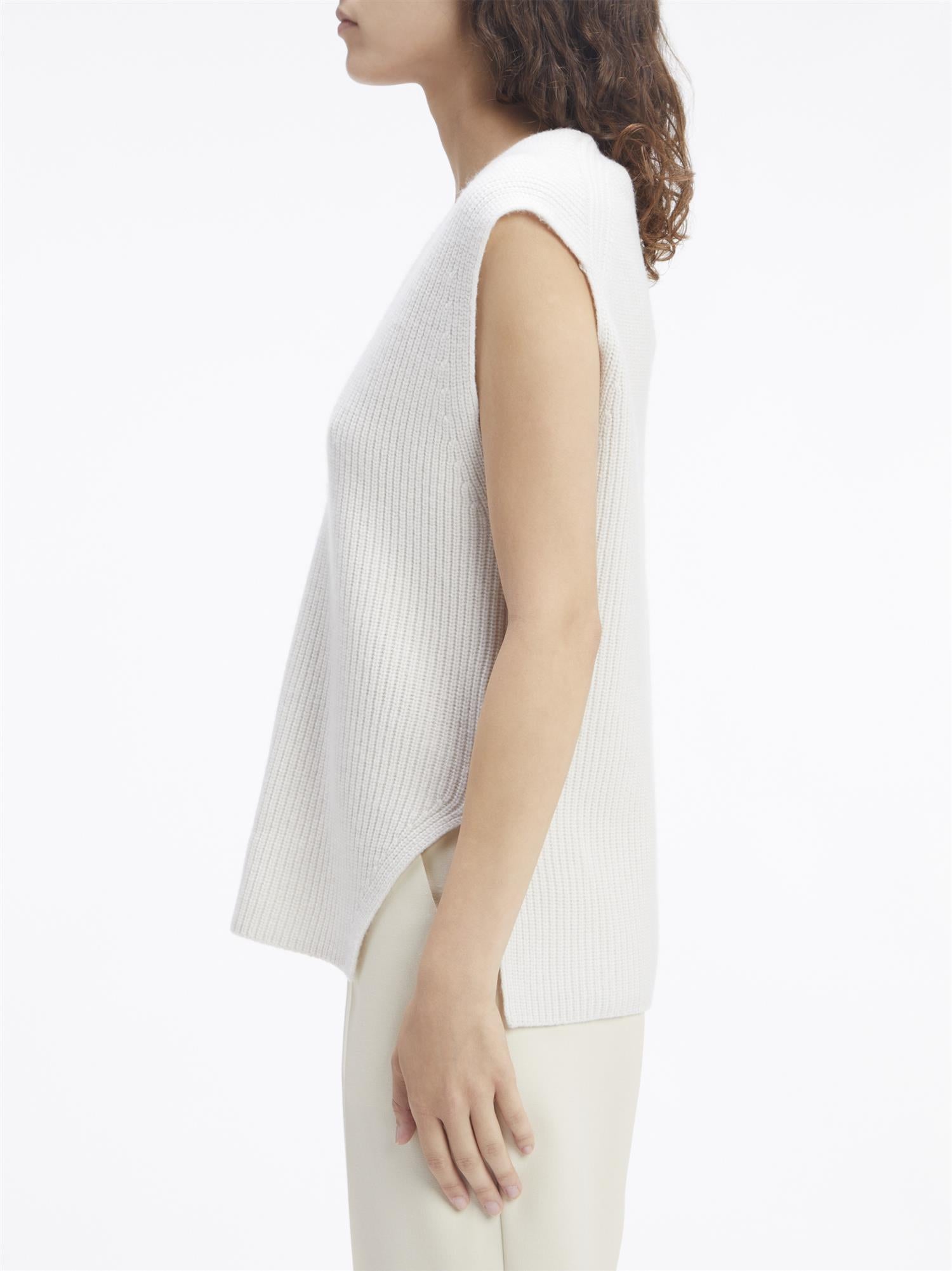 Recycled Woll Rib Sweater Vest