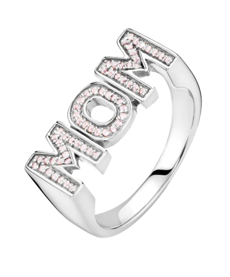 Mom Ring Rose Silver