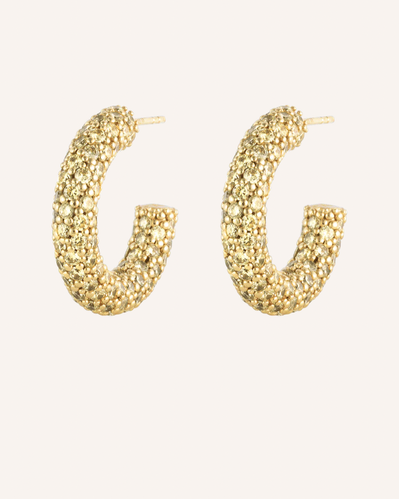 Halo Heritage Hoop Earrings Gilded