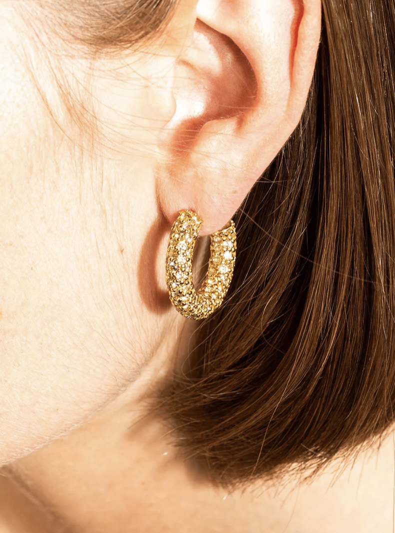 Halo Heritage Hoop Earrings Gilded