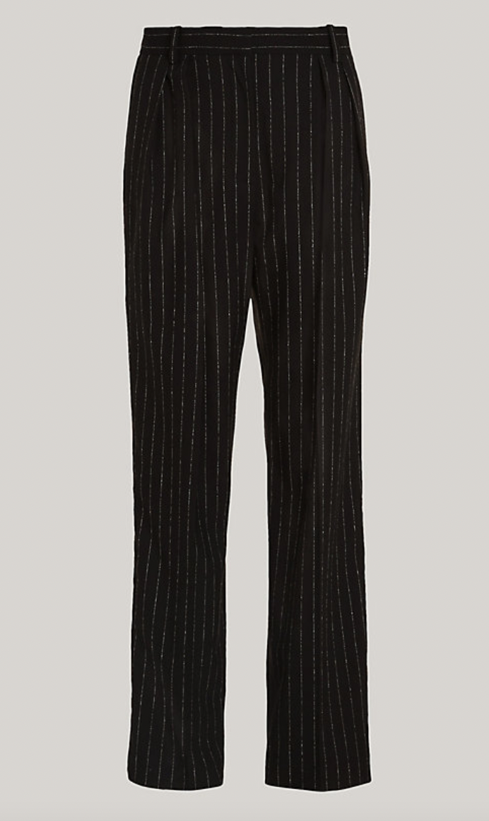 Relaxed Straight Pinstripe Pant