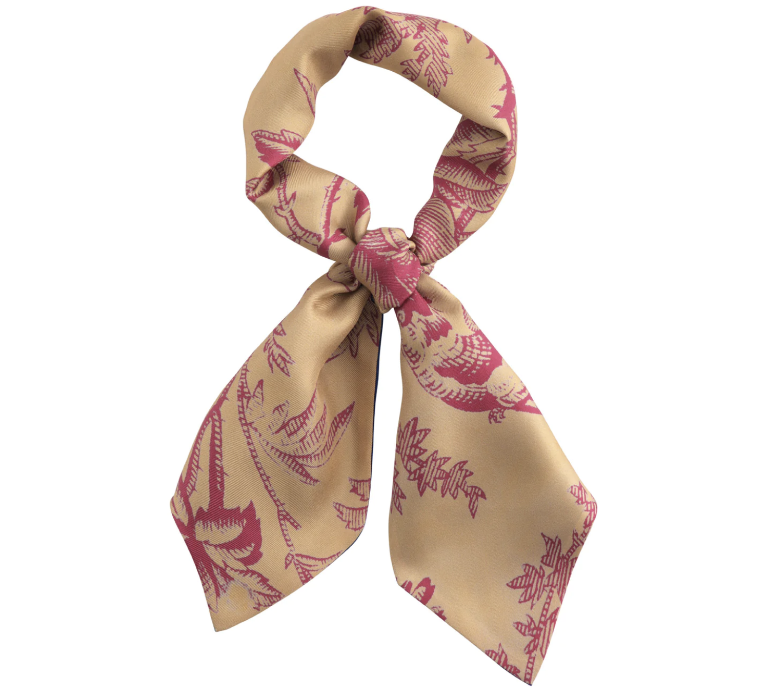 Short Pink Toile Scarf