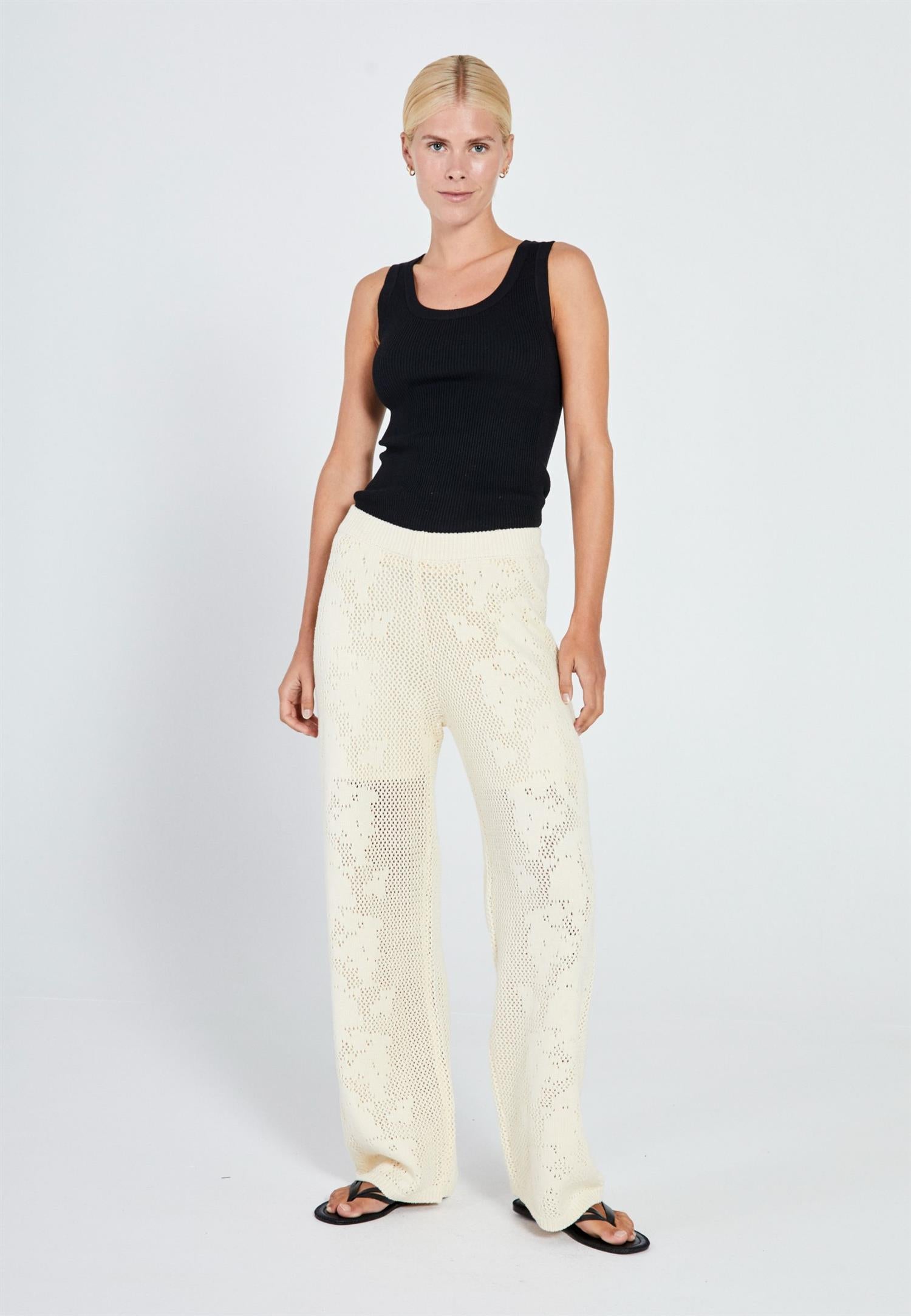 Stilla Crochet Knit Pants