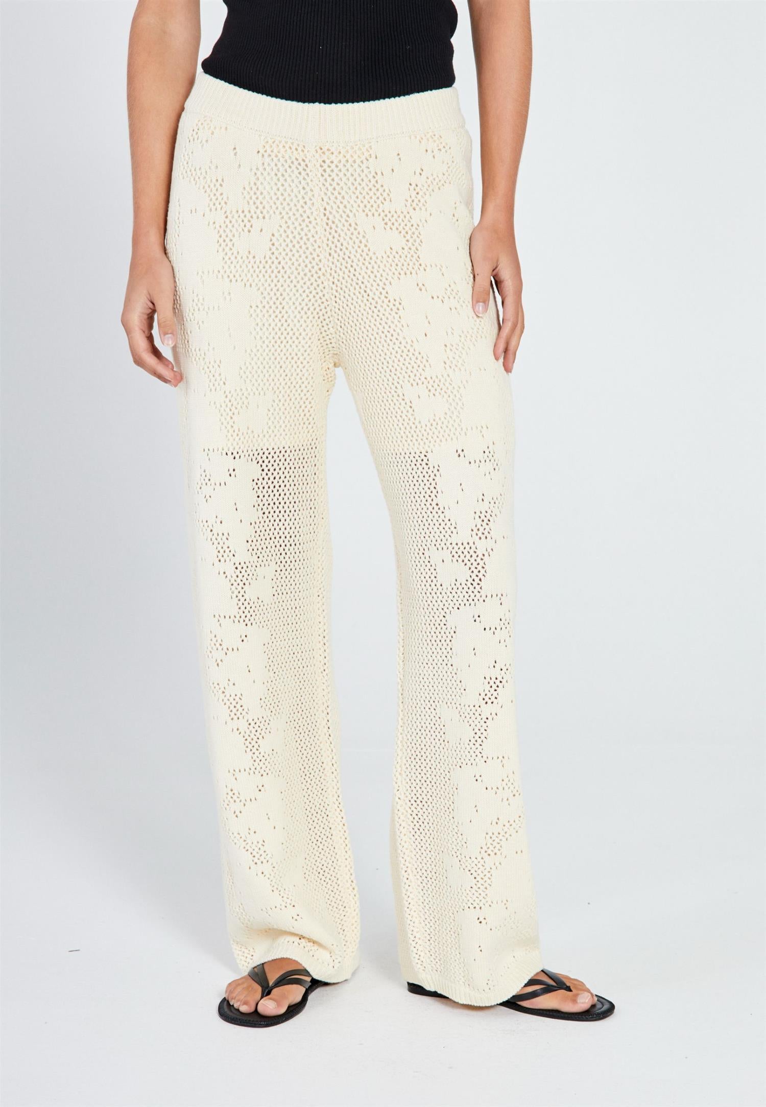 Stilla Crochet Knit Pants