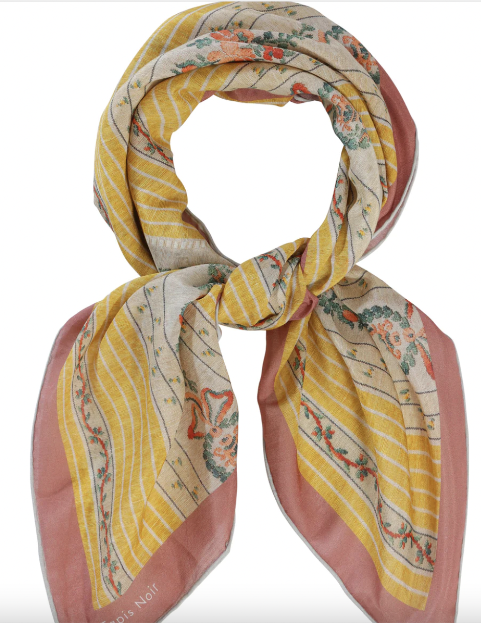 Light Yellow Stripe Scarf