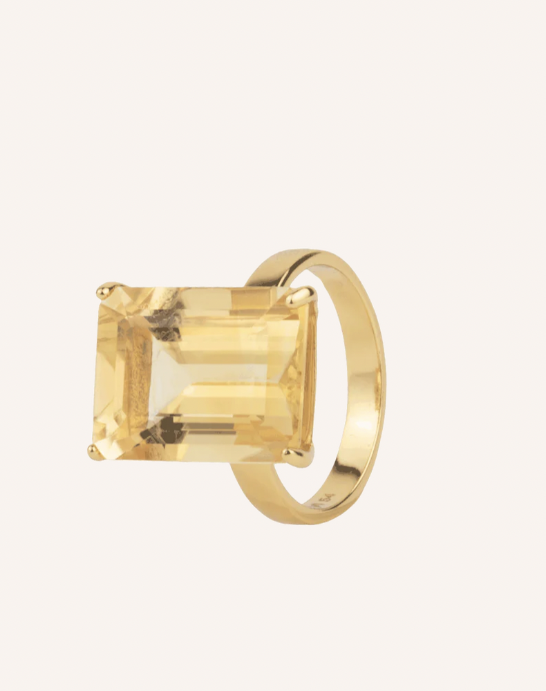 Candy Rock Ring Gilded